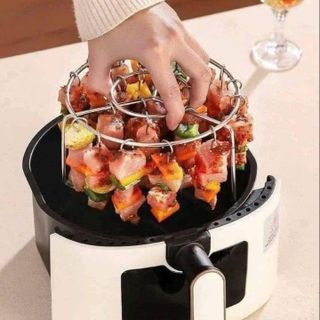 KHAY TRÒN XIÊN THỊT NƯỚNG HÀNG 24 QUE, DÙNG NỒI CHIÊN