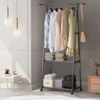 KỆ CHỮ A TREO QUẦN ÁO CÓ BÁNH XE TIỆN DỤNG