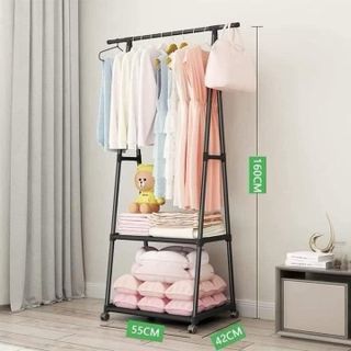KỆ CHỮ A TREO QUẦN ÁO CÓ BÁNH XE TIỆN DỤNG