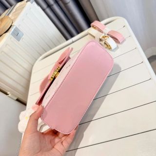 Túi xách nữ, túi đeo chéo đeo vai khóa mèo đính nơ tặng kèm sao bông size 21cm M770