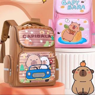 BA LÔ CẶP SÁCH CAPYBARA CHO BÉ TRAI BÉ GÁI ĐI HỌC TIỂU HỌC