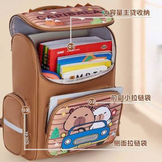 BA LÔ CẶP SÁCH CAPYBARA CHO BÉ TRAI BÉ GÁI ĐI HỌC TIỂU HỌC