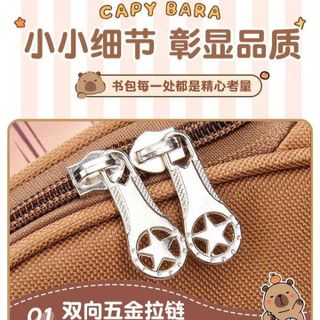 BA LÔ CẶP SÁCH CAPYBARA CHO BÉ TRAI BÉ GÁI ĐI HỌC TIỂU HỌC