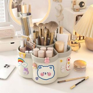 KHAY ĐỰNG BÚT ĐỂ BÀN SIZE TO NHIỀU NGĂN XOAY 360 ĐỘ