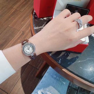 SĂN SALE MÙA HÈ ĐỒNG HỒ NỮ THỜI TRANG RODAL DÂY DA VIỀN ĐÁ MINI