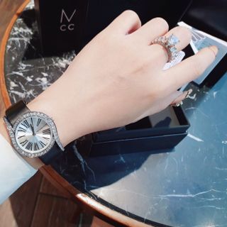 SĂN SALE MÙA HÈ ĐỒNG HỒ NỮ NỘI ĐỊA TRUNG MICHNA KASS DÂY DA MẶT VIỀN HỘT