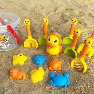 BỘ XÚC CÁT VỊT VÀNG 14 CHI TIẾT CHO BÉ YÊU