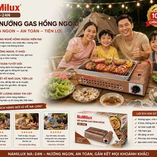 BẾP NƯỚNG GAS HỒNG NGOẠI NAMILUX NA-24N (T10)