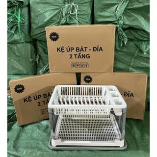 KỆ ĐỰNG BÁT ĐĨA 2 TẦNG NHÀ BẾP