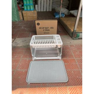 KỆ ĐỰNG BÁT ĐĨA 2 TẦNG NHÀ BẾP