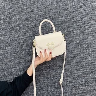 Túi xách nữ, túi đeo chéo da mềm khoá thỏ 1 đáy basic K477