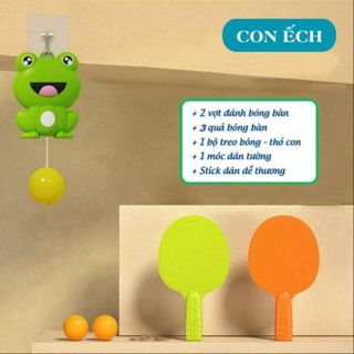 ĐỒ CHƠI BÓNG BÀN TREO TƯỜNG HÌNH CON ẾCH XANH SIÊU KUTE