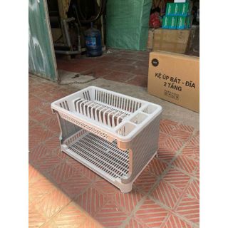 KỆ ĐỰNG BÁT ĐĨA 2 TẦNG NHÀ BẾP