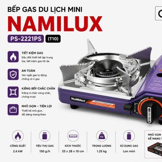 BẾP GAS DU LỊCH MINI NAMILUX PS-2221PS (T10)