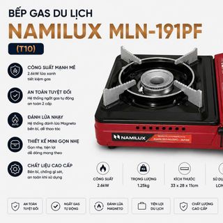BẾP GAS DU LỊCH NAMILUX MLN-191PF (T10)