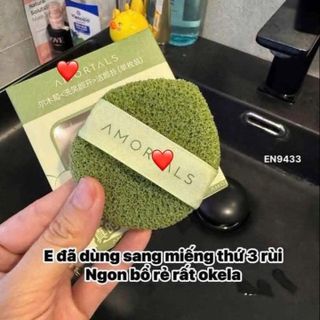 SET 3 MIẾNG MÚT BỌT BIỂN RỬA MẶT TIỆN ÍCH