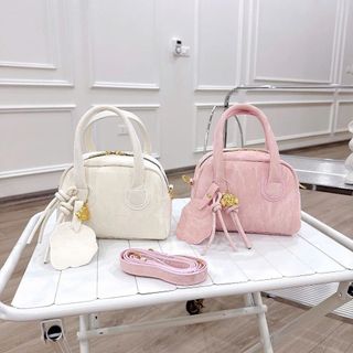 [TẶNG CHARM] Túi xách nữ đeo chéo đeo vai kẹp nách da nhung Chi0 Kèm Charm Cực Xinh M804