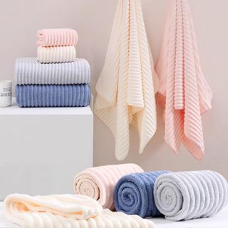 Khăn Tắm San Hô Lông Cừu Siêu Mềm Mại, KT 60*120cm