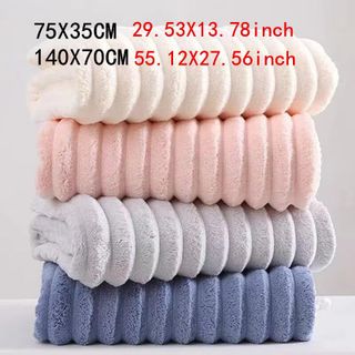 Khăn Tắm San Hô Lông Cừu Siêu Mềm Mại, KT 60*120cm
