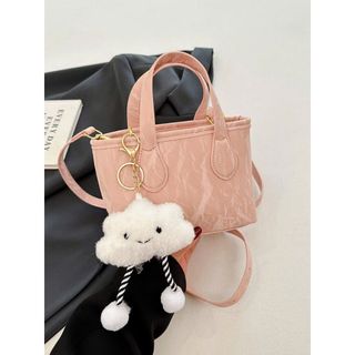 Túi xách nữ túi đeo chéo da loang mịn kèm gấu mây K560