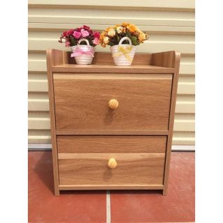 TỦ ĐẦU GIƯỜNG 2 NGĂN KÉO GỖ MDF CAO CẤP, TAB ĐỂ ĐẦU GIƯỜNG