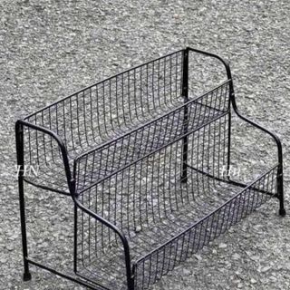 KỆ GIA VỊ SẮT LƯỚI 2 TẦNG TIỆN ÍCH