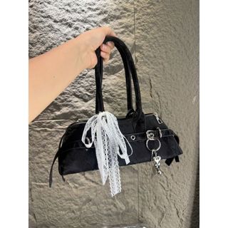 { HÀNG ĐẸP} Túi xách nữ đeo chéo đeo vai kẹp nách dáng thuyền da nhung kèm charm xinh M820