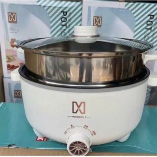 NỒI LẨU MANDELI CHỐNG DÍNH 28CM TẶNG VỈ HẤP INOX (T20)
