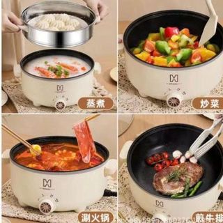 NỒI LẨU MANDELI CHỐNG DÍNH 28CM TẶNG VỈ HẤP INOX (T20)