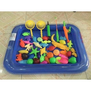 BỘ ĐỒ CHƠI CÂU CÁ NAM CHÂM KÈM BỂ PHAO
