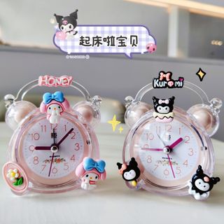 Đồng Hồ Báo Thức Mini Kuromi Dễ Thương Để Bàn Phòng Ngủ TT13