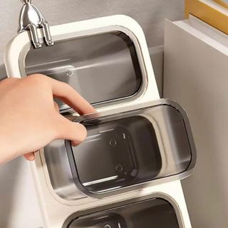KHAY TIỆN ÍCH 4 NGĂN. CẮM BÚT HAY LÀM KỆ ĐỰNG MỸ PHẨM, KHAY ĐỰNG ĐIỀU KHIỂN