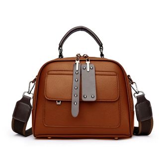Túi xách nữ, túi đeo chéo da gạo cỡ lớn nhiều ngăn dây đeo bản to size 22cm M656