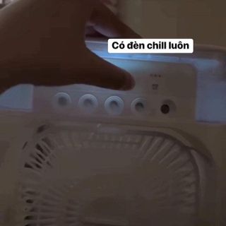 QUẠT PHUN SƯƠNG ĐỂ BÀN TÍCH HỢP ĐÈN LED
