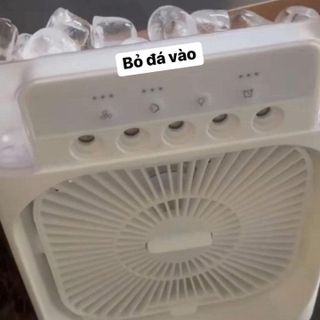 QUẠT PHUN SƯƠNG ĐỂ BÀN TÍCH HỢP ĐÈN LED