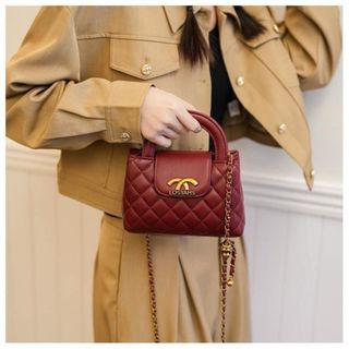 Túi Xách Nữ, Túi Đeo Vai Đeo Chéo Dập Nổi Phối Xích M334