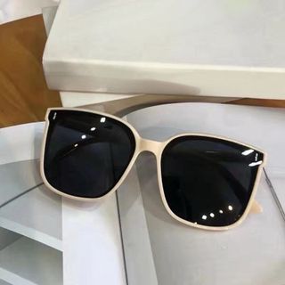 Kính râm đính đá phong cách Hàn Quốc mới 2026 dành cho nam, kính râm phân cực thời thượng dành cho nữ, kính chống nắng dự tiệc mới, màu đen.