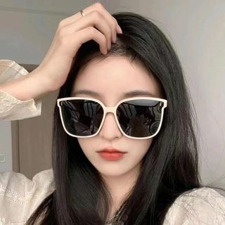 Kính râm đính đá phong cách Hàn Quốc mới 2026 dành cho nam, kính râm phân cực thời thượng dành cho nữ, kính chống nắng dự tiệc mới, màu đen.