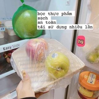 COMBO 5 TÚI BỌC THỰC PHẨM CÓ CHUN LOẠI TO ĐẠI ( TÚI 50 CÁI )