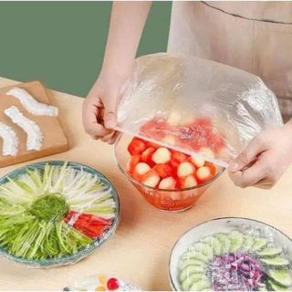 COMBO 5 TÚI BỌC THỰC PHẨM CÓ CHUN LOẠI TO ĐẠI ( TÚI 50 CÁI )