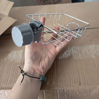 Kệ Inox Gắn Vòi Nước Kệ Giỏ Đựng Để Đồ Rửa Chén Bát Kệ Gắn Bồn Rửa Chén