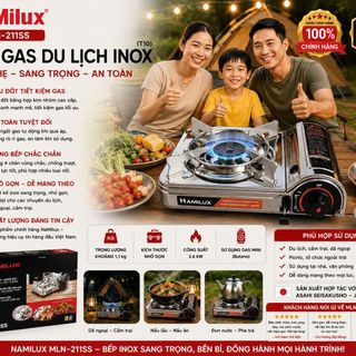 BẾP GAS DU LỊCH INOX NAMILUX MLN-211SS (T10)
