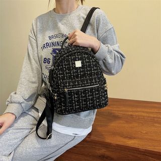Balo đi học, đi du lịch kim tuyến, balo tặng kèm móc khoá con chó dễ thương size 40 vừa sách vở A4 , laptop M393