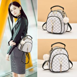 Balo đi lam ,balo đi chơi, balo da nữ chữ V phong cách hàn quốc M359
