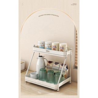 KỆ UP CỐC 2 TẦNG ĐA NĂNG CÓ CẦN XINH XẮN