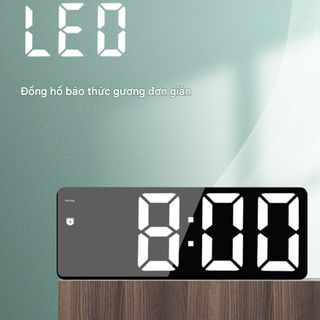 Đồng Hồ Báo Thức Điện Tử Hiện Đại Màn Hình LED Dễ Nhìn TT18