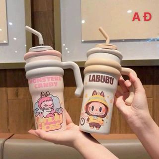 LY GIỮ NHIỆT KHÁC TÊN LABUBU 700ML CÓ TAY CẦM (T40)