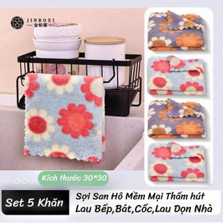 COMBO 5 KHĂN LAU BẾP ĐA NĂNG