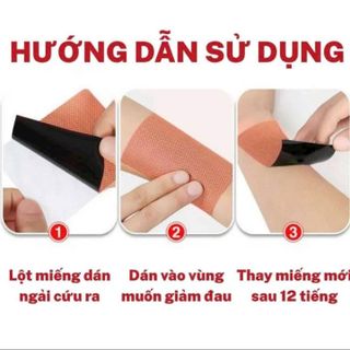CAO DÁN GỪNG NÓNG GIẢM ĐAU MỎI - GÓI 100 MIẾNG