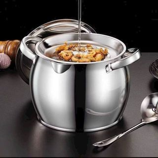 ÂU ĐỰNG MỠ INOX KÈM VỈ LƯỚI LỌC